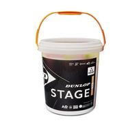 Mini pelota de tenis - Dunlop - Etapa 2 - Goma/Fieltro - 60 piezas - Infantil/Mixto