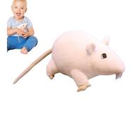 Mini peluche marrón - Simpático peluche ratón doméstico, cebo para entrenamiento felino, regalo broma, antiansiedad, sin pellizcos, alimenticio | Ideal Caza curiosidad, ocupación