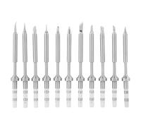 Mini Pen Pinecil Tips Type,Stainless Steel Soldering Iron Tips Replacement For Ts100 Soldering Iron (TS100 soldering iron head 11 piece set)
