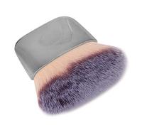 Mini pennello per trucco multifunzionale Strumento di bellezza portatile per Capelli morbidi in Polvere per Fard (Argento)