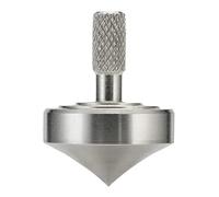 Mini peonza de Metal, Kill Time Reduce Stress ADHD Toys, Balance, CNC de precisión mecanizado a Partir de un Bloque sólido de Acero Inoxidable 304 (Plata Estilo 1)