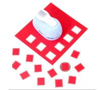 Mini perforador individual portátil para oficina, escuela y proyectos de bricolaje, perforadora para carpetas, estampado cuadrado, ideal para álbumes de fotos, recuerdos y marcapáginas, diseño