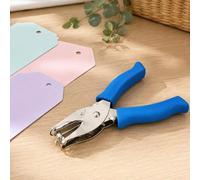 Mini perforadora de un solo agujero, perforadora de papel de 0.24 pulgadas | Perforadora de papel pequeña de metal con forma de círculo pequeño de 0.24 pulgadas con mango suave para boletos de ropa