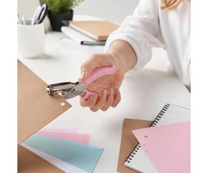 Mini perforadora de un solo agujero, perforadora de papel de 0.24 pulgadas | Perforadora de papel pequeña de metal con forma de círculo pequeño de 0.24 pulgadas con mango suave para boletos de ropa
