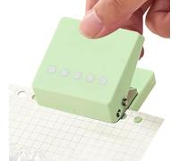 Mini perforadora | portátil, multifuncional, antideslizante, alicate para broches de solapa - para scrapbooking, cuaderno de anillas, cuaderno, planificador, escuela, álbum de fotos, tarjetas, estudio