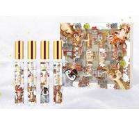 Mini Perfumes de Mujer, Perfume Miniatura Mujer Elementos Navideños, Estuche Perfume Mujer, Fragancia Duradera, un Gran Regalo para Familiares y Amigos En Navidad y el Día De La Madre, 4 * 10ml