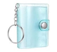 Mini Photo Album - Clear Pocket Keychain Binder, Hanging Picture Book Charm,Portable Holder | Cute Simple Keepsake, School Birthday Wedding Backpack Wallet Kids Adults Travel Storage