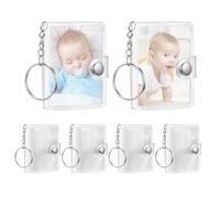 Mini Photo Album - Compact Picture Book for Memories Travel Moments | Clear Sleeves with Hard Cover Portable Keepsake Organizer for Family Events and Daily Snapshots 2.56x1.97x0.47 in