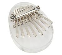 Mini Piano de Dedo Kalimba, Fácil de Tocar, Nota Portátil, Prensa de Cristal, 8 Teclas para Llavero