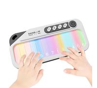 Mini Piano De para Niños - Teclado De Aprendizaje Iluminado De 6,7 Pulgadas | Instrumento Musical Electrónico Portátil, Regalo De Viaje Interactivo De 140g para Niños Pequeños, Y Niñas D