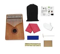 Mini piano de pulgar de 17 teclas, portátil, de caoba, fácil de aprender, mini kalimba, regalo profesional, herramienta de piano para principiantes