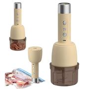 Mini picadora de ajo eléctrica 2026, sellador al vacío compacto 2 en 1 para alimentos, picadora de ajo pequeña, sellador de alimentos portátil, picadoras inalámbricas para cebolla, chile, jengibre