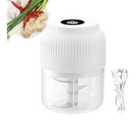 Mini picadora de ajo: procesador de alimentos inalámbrico, cortador de verduras, picadora, cortador de frutas que ahorra espacio | Mezcladora de ajo compacta alimento de verduras, ideal para pimientos