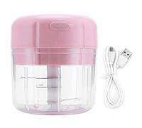 Mini Picadora de Alimentos Eléctrica Carga Inalámbrica USB Portátil Impermeable Pequeño Procesador para Cebolla Ajo Pimienta Verduras Carne Cocina Cocina Casera