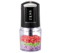 Mini Picadora Eléctrica 500ml, 300W con 4 Cuchillas de Acero Inoxidable y 2 Velocidades, Procesador de Alimentos Compacto para Carne, Verduras, Frutos Secos, Salsas y Comida para Bebé