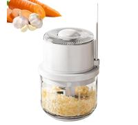 Mini Picadora Eléctrica - Recargable Antisalpicaduras Con Cuchara,Mini Picadora Eléctrica De Alimentos Y Picador De Ajos - Para Cebolla Jengibre Verduras Frutas Hogar Restaurante Camping