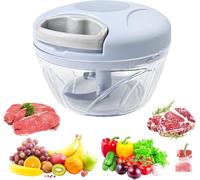 Mini Picadora Manual de 500ml - Cortador de Verduras y Alimentos - Fácil de Usar - Promo Stock - Compacta y Práctica