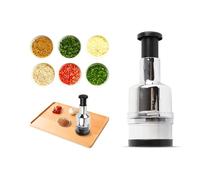 Mini Picadora Manual para Bebés, Acero Inoxidable, Ideal para Picar Carne Verduras Frutas Cebolla Ajo, Multiusos y Compacta