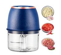 Mini Picadora - Utensilios De Cocina De Motor Potente - Picadora Eléctrica Verduras Trituradora Alimentos | Para Puré Carne Pimienta Verduras Frutas Casa Camping Picnic Restaurante Preparación