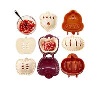 Mini Pie Molds Dough Presser Pocket Pie Molds for Baking, Party Potluck Hand Pie Molds Set of 3, Apple, Pumpkin and Acorn Shapes