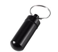 Mini Pillendose Metall Schlüsselanhänger 48mm Wasserdichter Pillenbehälter für Notfall Medikamente Kleine Kapsel für Schlüsselbund Reise Camping & Wandern