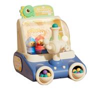 Mini Pinball Machine para niños - clásico juego de juguete arcade con luces y parachoques | CUALLAS DE BALL PIN de mesa para niños y niñas, divertido juego en casa para fiestas, entrenamiento de