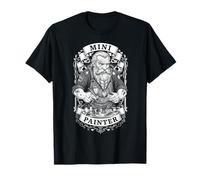 Mini Pintor Enano fantasía Miniatura Divertido aerógrafo RPG Camiseta