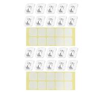 Mini Pinzas Luminosas Transparentes - 20 Piezas Gancho Adhesivo Para Cables | Pinzas De Gestión De Cables - Para Propietarios Organizadores Boda Piso Jardín Dormitorio Balcón