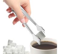 Mini pinzas para azúcar - Acero inoxidable duradero - Diseño compacto y | Ideal para servir azúcar, malvaviscos, tocino, cubitos de hielo | Accesorio práctico para buffets de barbacoa
