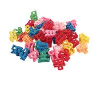 Mini pinzas para el pelo 100 piezas lindos pequeños accesorios para el cabello de colores en forma de sombrero pequeños pinzas para el pelo para cola de caballo pelo fino niños