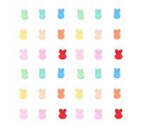 Mini pinzas para el pelo conejito Accesorios para el cabello conejo lindo Decoración colorida para el cabello de sujeción fuerte para niñas Ocasiones especiales diarias 100 piezas en