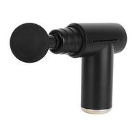 Mini pistola de masaje portátil, masajeador de percusión de tejido profundo para el hogar para aliviar el dolor, velocidad de fuerza de 6 engranajes(negro)