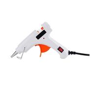 Mini pistola de pegamento termofusible, herramienta termoeléctrica de alta temperatura para reparación de calentadores, bricolaje, calentamiento rápido (pistola de pegamento blanca)