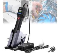 Mini pistola de soldadura inteligente de 550 W, estación de retrabajo de aire caliente, con pantalla LCD, temperatura ajustable de 100 °C a 450 °C, ajuste de velocidad del volumen de aire de 1 a 20
