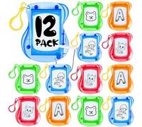 Mini Pizarra de Dibujo magnética para niños, 12 Pieza Mini Tablero de Dibujo,Libro de Dibujo borrable, Favores de Cumpleaños para Niños, Juguetes para Niños Infantiles, Recuerdo de Fiesta