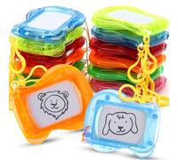 Mini pizarra mágica, 12 unidades, pizarra mágica, llavero para niños, mini pizarra magnética para niños, pizarra mágica, para fiestas, regalos de cumpleaños infantiles, fiestas de empleo
