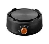 Mini placa calefactora portátil: estufa eléctrica individual de 5,91 x 2,76 pulgadas, control de temperatura ajustable, placa calefactora compacta para el hogar, dormitorio, viajes, camping al aire li