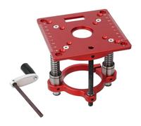 Mini placa de inserción de mesa de enrutador y elevador de enrutador para máquina de corte universal de 65 mm, enrutador cuadrado de banco para carpintería, duradero, fácil de instalar