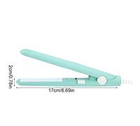 Mini Plancha Plana, 4 Colores 2 en 1 Mini Plancha de Pelo 2.8 X 0.7 Pulgadas Plancha de Pelo de Cerámica Rizador de Calefacción de Plancha Plana de Belleza Placa de Turmalina de (Enchufe de la UE)