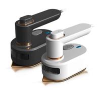 Mini Plancha Ropa de Vapor, Plancha de Vapor Plegable, Plancha de Viaje, Plancha Vertical Vapor Plegable Plancha Ligera Giratoria 180° (Blanco)