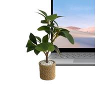 Mini planta - Modelos de vegetación artificial a escala 1:6 | Casa de muñecas en miniatura hojas verdes decoración en maceta - para accesorios de jardín de , manualidades, hogar, alféizar de
