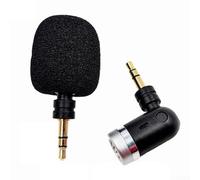 Mini plegable para micrófono con conector de 3 5 mm y 234 polos para tarjeta de sonido de micrófono que proporciona un sonido claro y enfocado para comunicación y grabación (3 polos)