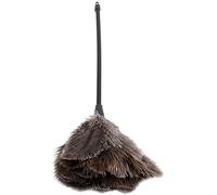 Mini Plumeros de Avestruz, Plumero de Plumas de Avestruz de 40 Cm de Longitud con Mango Resistente, Plumero de Mano Esponjoso para Limpieza en el Hogar, el Coche y la Oficina