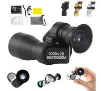 Mini Pocket Binoculars (1000x20): Pocket-Large + Smartphone Clip, High Powered Compact Pocket Binoculars with Easy Focus, for Hiking Bird Watching Concerts Sports Event (Basic,Black)