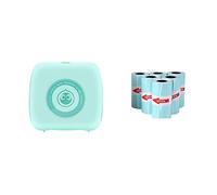 Mini Pocket Printer Multi Functional Photo Picture Bill Note Printer Label Maker Add 6White Sticker (Color: GR 6White Sticker)