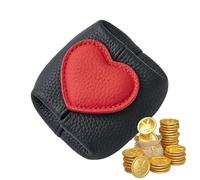 Mini Pocket Wallet - Heart Coin Purse with Zipper Closure, Portable Small Bag for Cash Cards Keys and Lipsticks, Sturdy Design, Perfect for Travel Shopping Outdoor Events Daily Use