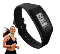 Mini Podometro Electrónico 3D, Contador de Pasos, Silicón Cuenta Pasos Reloj, No Requiere Aplicación,Ideal para Senderismo, Fitness y Desplazamientos Diarios, Apto Tanto para Hombres Como para Mujeres