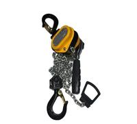 Mini polipasto de cadena de mano portátil, capacidad de 0,25 toneladas, elevación de 1,5 m, cabrestante manual de calabaza con soporte de gancho para levantar y mover fácilmente cargas pesadas