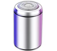 Mini Portable Electric Shaver, 2 in 1 Portable Electric Shaver & Nose Hair Trimmer, Portable Mini Electric Shaver, Cordless Rechargeable Travel Shaver (Silver)