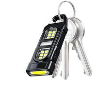 Mini Portable Torch - Bright Waterproof MultiMode, Keychain Flashlight,Rechargeable LED Lamp | Spring Metal Hook, Outdoor Night Hiking Backpacking Home Garage Car Work Repair Men Women Pocket Gadget